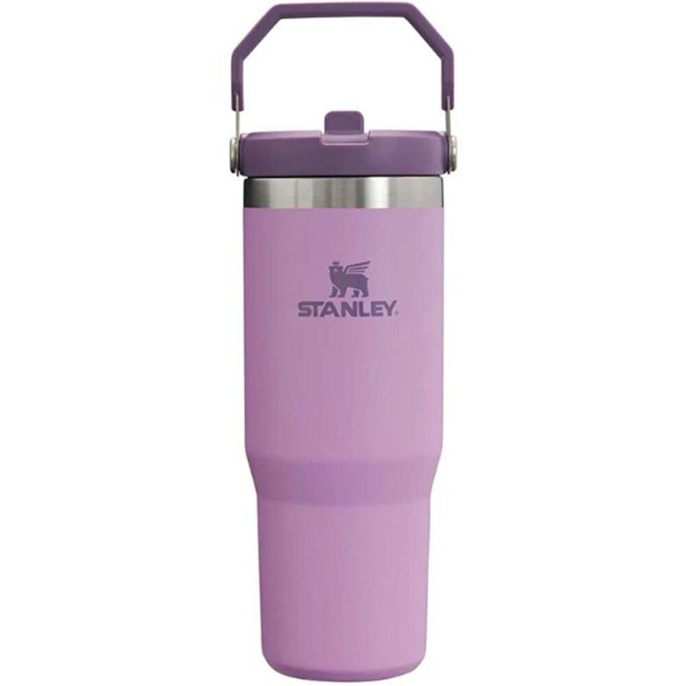 NEW Stanley 30 oz IceFlow Flip Straw Tumbler Cup Lilac Purple Handle Bottle